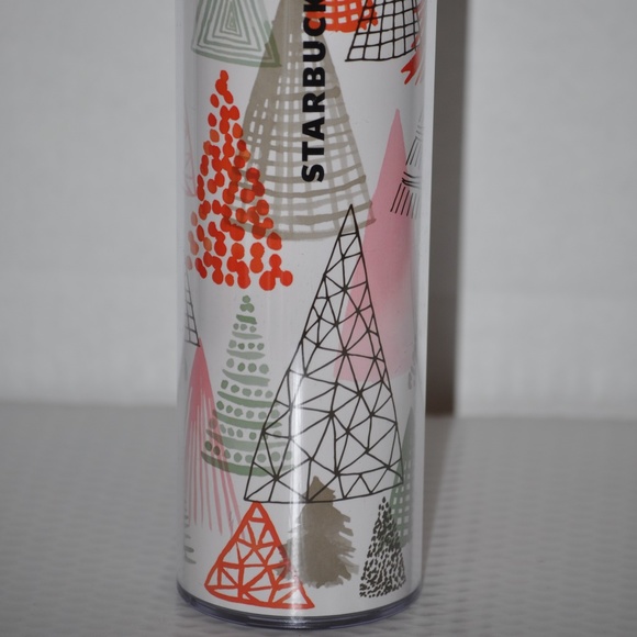 Starbucks Travel Mug Christmas Trees Hot Cup NEW - Picture 3 of 3